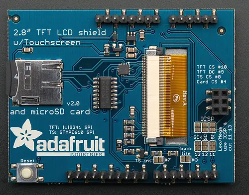 Adafruit 2.8" TFT Touch Shield v2