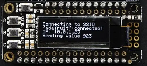 Adafruit FeatherWing 128x32 OLED Shield