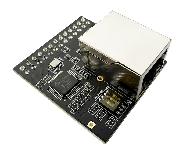 A picture of the ESP Thread Border Router / ZigBee Gateway Sub Ethernet shield