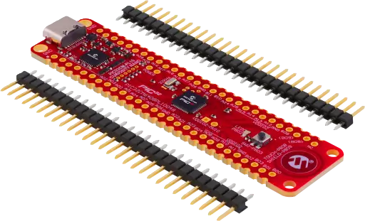 A picture of the PIC32CM PL10 Curiosity Nano board